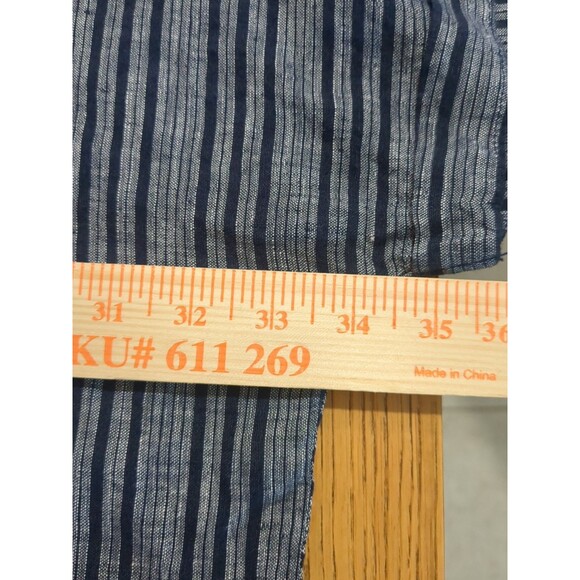 Cheyenne Elegant Black Tunic Top with Striped Pattern and Relaxed Fit - Picture 9 of 12